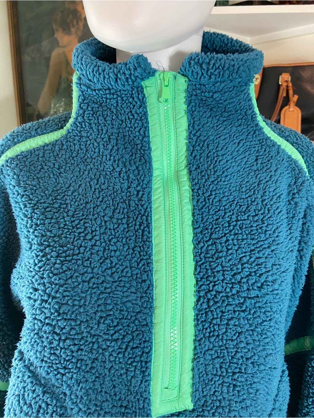 AS Revival Lift Ticket Sherpa Fleece Teddy Bear Pullover Half Zip XLarge XL. - Picture 7 of 9
